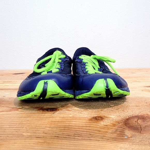 Lauren Ralph Lauren Falon Navy Blue Leather Shoes Sneakers Size 6B Youth - Picture 4 of 8